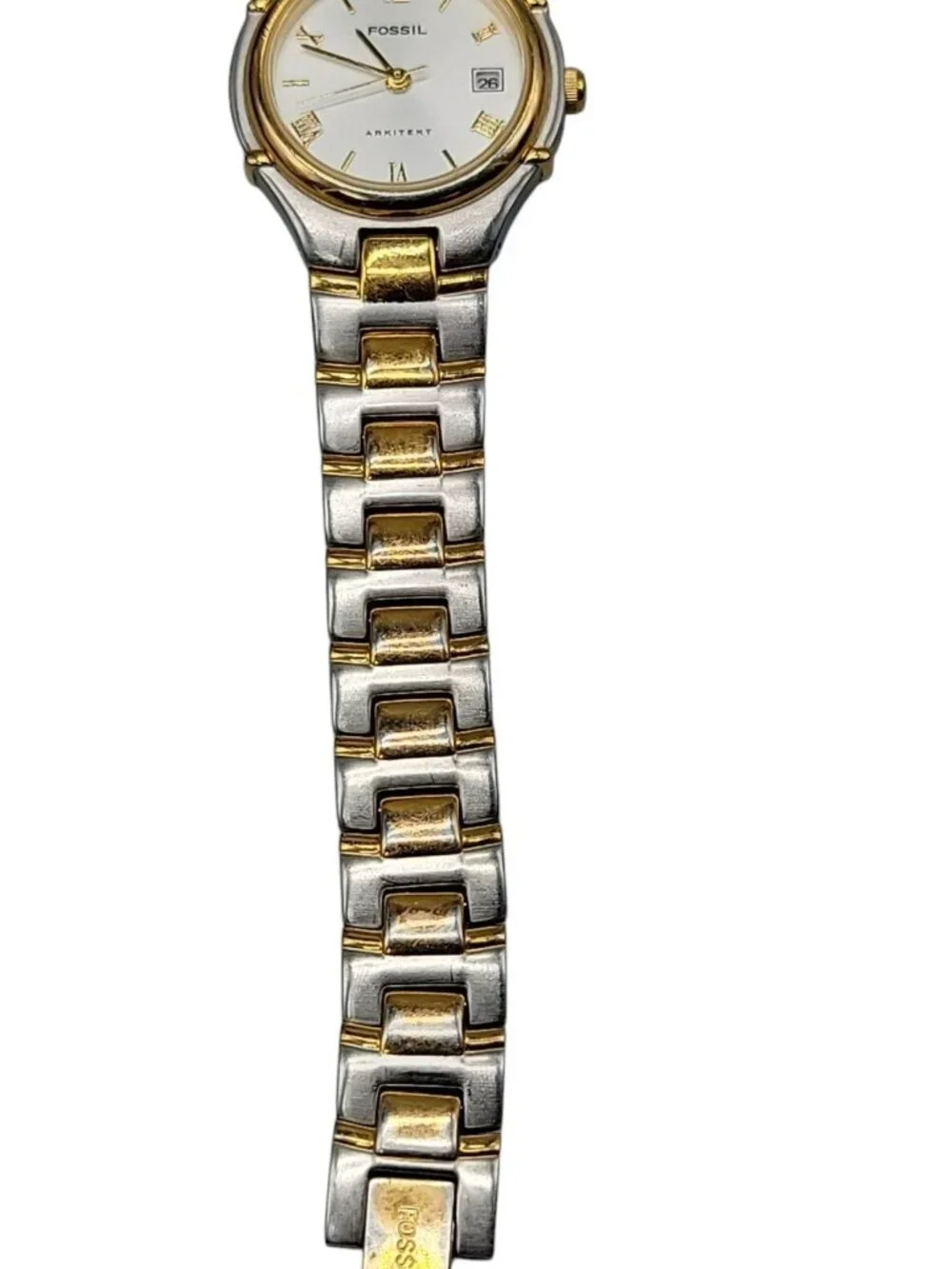 Fossil Arkitekt Ladies Watch 27mm FS2699 Date Quartz Two Tone 6